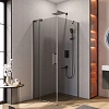 Душевой уголок CEZARES SLIDER-AH-1-80-80/90-GRIGIO-GM 80-90x80см стекло тонированное (графит), профиль оружейная сталь Душевой уголок CEZARES SLIDER-AH-1-80-80/90-GRIGIO-GM 80-90x80см стекло тонированное (графит), профиль оружейная сталь