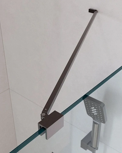 Душевой уголок CEZARES SLIDER-AH-1-80-90/100-C-GM 90-100x80см стекло прозрачное, профиль оружейная сталь Душевой уголок CEZARES SLIDER-AH-1-80-90/100-C-GM 90-100x80см стекло прозрачное, профиль оружейная сталь