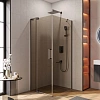 Душевой уголок CEZARES SLIDER-AH-1-90-70/80-BR-GM 70-80x90см стекло тонированное (бронза), профиль оружейная сталь Душевой уголок CEZARES SLIDER-AH-1-90-70/80-BR-GM 70-80x90см стекло тонированное (бронза), профиль оружейная сталь