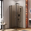 Душевой уголок CEZARES SLIDER-AH-1-90-70/80-BR-NERO 70-80x90см стекло тонированное (бронза), профиль черный Душевой уголок CEZARES SLIDER-AH-1-90-70/80-BR-NERO 70-80x90см стекло тонированное (бронза), профиль черный