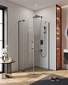 Душевой уголок CEZARES SLIDER-AH-1-90-80/90-C-GM 80-90x90см стекло прозрачное, профиль оружейная сталь Душевой уголок CEZARES SLIDER-AH-1-90-80/90-C-GM 80-90x90см стекло прозрачное, профиль оружейная сталь