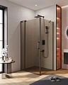Душевой уголок CEZARES SLIDER-AH-1-90-90/100-BR-NERO 90-100x90см стекло тонированное (бронза), профиль черный Душевой уголок CEZARES SLIDER-AH-1-90-90/100-BR-NERO 90-100x90см стекло тонированное (бронза), профиль черный