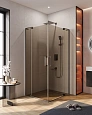 Душевой уголок CEZARES SLIDER-AH-2-80/90-100/110-BR-GM 80-90x100-110см стекло тонированное (бронза), профиль оружейная сталь Душевой уголок CEZARES SLIDER-AH-2-80/90-100/110-BR-GM 80-90x100-110см стекло тонированное (бронза), профиль оружейная сталь