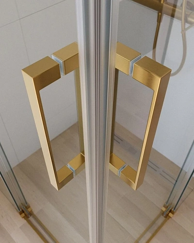 Душевой уголок CEZARES SLIDER-AH-2-80/90-100/110-C-BORO 80-90x100-110см стекло прозрачное, профиль брашированное золото Душевой уголок CEZARES SLIDER-AH-2-80/90-100/110-C-BORO 80-90x100-110см стекло прозрачное, профиль брашированное золото