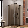 Душевой уголок CEZARES SLIDER-AH-2-80/90-90/100-BR-NERO 80-90x90-100см стекло тонированное (бронза), профиль черный Душевой уголок CEZARES SLIDER-AH-2-80/90-90/100-BR-NERO 80-90x90-100см стекло тонированное (бронза), профиль черный