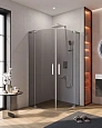 Душевой уголок CEZARES SLIDER-R-2-90/100-GRIGIO-Cr 90-100x90-100см стекло тонированное (графит), профиль хром Душевой уголок CEZARES SLIDER-R-2-90/100-GRIGIO-Cr 90-100x90-100см стекло тонированное (графит), профиль хром