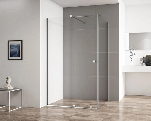 Душевой уголок CEZARES STREAM-AH-1-120/100-C-Cr 120x100см стекло прозрачное, профиль хром Душевой уголок CEZARES STREAM-AH-1-120/100-C-Cr 120x100см стекло прозрачное, профиль хром