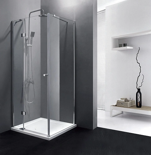 Душевой уголок CEZARES VERONA-W-A-1-90-C-Cr 90x90см стекло прозрачное, профиль хром Душевой уголок CEZARES VERONA-W-A-1-90-C-Cr 90x90см стекло прозрачное, профиль хром