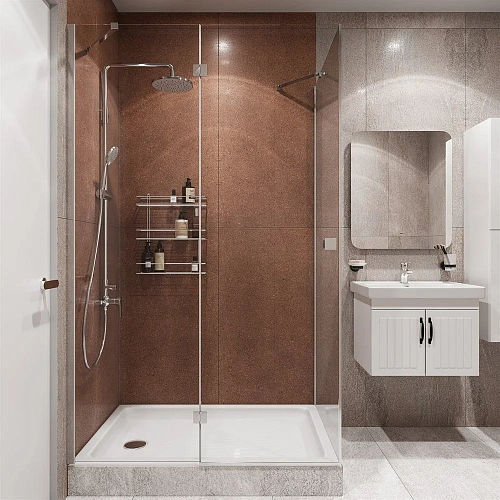 Душевой уголок DIWO Дмитров 120х80 профиль хром глянцевый 571248 Душевой уголок DIWO Дмитров 120х80 профиль хром глянцевый 571248