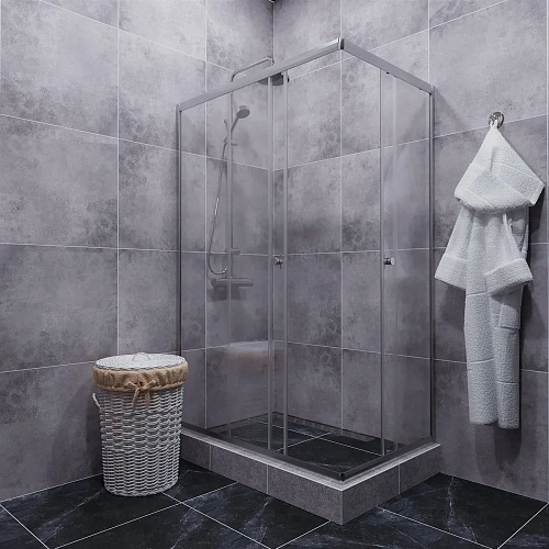 Душевой уголок DIWO Углич 120х80 профиль хром глянец 570965 Душевой уголок DIWO Углич 120х80 профиль хром глянец 570965