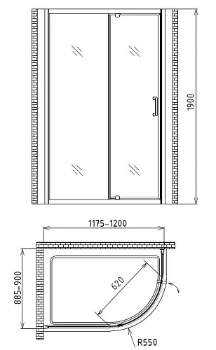 Душевой уголок Gemy Sunny Bay S28202 Душевой уголок Gemy Sunny Bay S28202