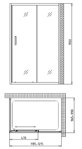Душевой уголок Gemy Victoria S30191A-A100 Душевой уголок Gemy Victoria S30191A-A100