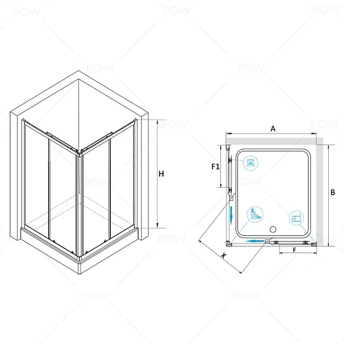Душевой уголок RGW CL-42 Classic 04094280-11 Душевой уголок RGW CL-42 Classic 04094280-11