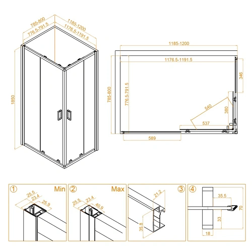 Душевой уголок RGW CL-44 800x1200 мм 32094482-11 хром Easy Clean Душевой уголок RGW CL-44 800x1200 мм 32094482-11 хром Easy Clean