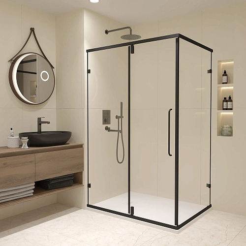 Душевой уголок RGW CL-46B 900x800 мм 72094698-14 черный Easy Clean Душевой уголок RGW CL-46B 900x800 мм 72094698-14 черный Easy Clean