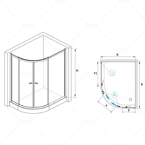 Душевой уголок RGW CL-61 Classic 04096192-11 Душевой уголок RGW CL-61 Classic 04096192-11