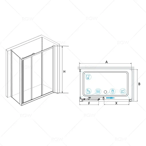 Душевой уголок RGW Classic CL-30 (CL-11 + Z-12) 04093099-11 Душевой уголок RGW Classic CL-30 (CL-11 + Z-12) 04093099-11