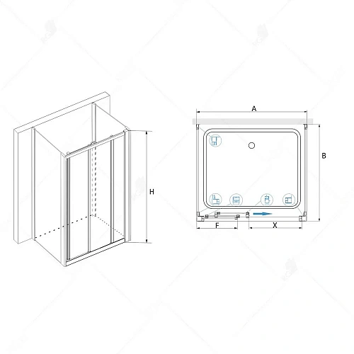 Душевой уголок RGW Classic CL-30 P (CL-11 + 2Z-12) 04094099-11P Душевой уголок RGW Classic CL-30 P (CL-11 + 2Z-12) 04094099-11P