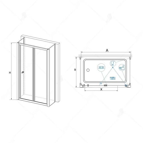 Душевой уголок RGW Classic CL-31 P (CL-21 + 2Z-050-1) 04094100-011P Душевой уголок RGW Classic CL-31 P (CL-21 + 2Z-050-1) 04094100-011P