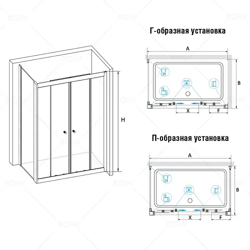 Душевой уголок RGW Classic CL-43 (CL-10 + Z-12) 040943138-11 Душевой уголок RGW Classic CL-43 (CL-10 + Z-12) 040943138-11