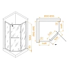 Душевой уголок RGW HO-084B 900x900 мм 350608499-14 черный Easy Clean Душевой уголок RGW HO-084B 900x900 мм 350608499-14 черный Easy Clean
