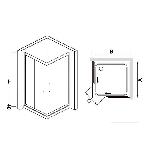 Душевой уголок RGW Hotel HO-312 (RGW Hotel HO-31 + Z-42) 030631222-11 Душевой уголок RGW Hotel HO-312 (RGW Hotel HO-31 + Z-42) 030631222-11