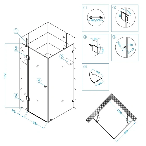Душевой уголок RGW Hotel HO-44 01064482-11 Душевой уголок RGW Hotel HO-44 01064482-11