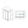 Душевой уголок RGW LE-41 (LE-12 + Z-050-2) 1600x800 мм 34124186-011 хром Easy Clean Душевой уголок RGW LE-41 (LE-12 + Z-050-2) 1600x800 мм 34124186-011 хром Easy Clean
