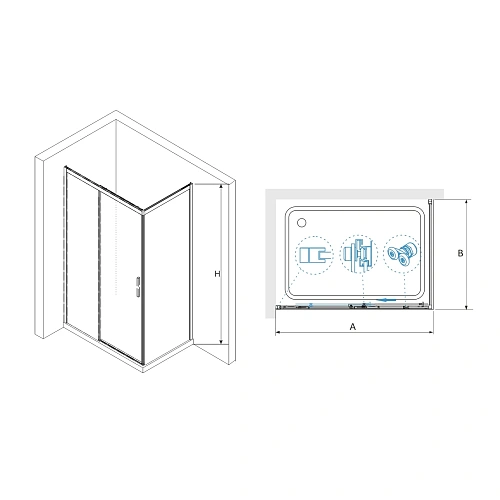 Душевой уголок RGW LE-41-1 (LE-12 + Z-060-2) 1200x1000 мм 341241120-011 хром Easy Clean Душевой уголок RGW LE-41-1 (LE-12 + Z-060-2) 1200x1000 мм 341241120-011 хром Easy Clean