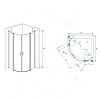 Душевой уголок RGW LE-51 Leipzig 06125100-11 Душевой уголок RGW LE-51 Leipzig 06125100-11