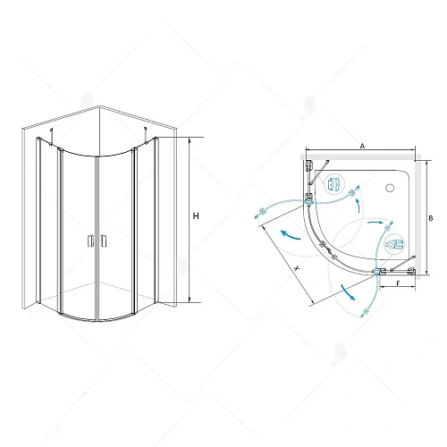 Душевой уголок RGW LE-51 Leipzig 06125199-11 Душевой уголок RGW LE-51 Leipzig 06125199-11