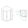 Душевой уголок RGW LE-53 Leipzig 06125399-11 Душевой уголок RGW LE-53 Leipzig 06125399-11