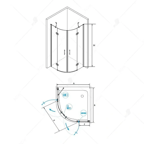 Душевой уголок RGW LE-55 Leipzig 06125599-11 Душевой уголок RGW LE-55 Leipzig 06125599-11