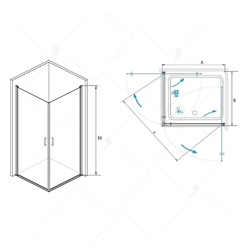Душевой уголок RGW Leipzig LE-30 06123000-11 Душевой уголок RGW Leipzig LE-30 06123000-11
