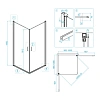 Душевой уголок RGW Leipzig LE-30 06123000-11 Душевой уголок RGW Leipzig LE-30 06123000-11