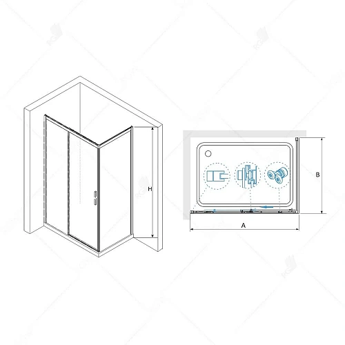Душевой уголок RGW Leipzig LE-41B (LE-12B + Z-22B) 34124106-14 Душевой уголок RGW Leipzig LE-41B (LE-12B + Z-22B) 34124106-14