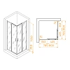 Душевой уголок RGW PA-030 800x800 мм 3508103088-21 хром Easy Clean Душевой уголок RGW PA-030 800x800 мм 3508103088-21 хром Easy Clean