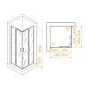 Душевой уголок RGW PA-030B 700x700 мм 3508103077-14 черный Easy Clean Душевой уголок RGW PA-030B 700x700 мм 3508103077-14 черный Easy Clean