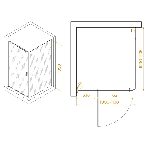Душевой уголок RGW PA-078 (RGW PA-008 + Z-050-2) 1000x1100 мм 350807801-11 хром Easy Clean Душевой уголок RGW PA-078 (RGW PA-008 + Z-050-2) 1000x1100 мм 350807801-11 хром Easy Clean