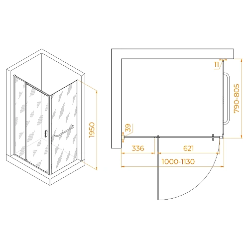 Душевой уголок RGW PA-078-1 (RGW PA-008 + Z-060-2) 1000x800 мм 3508078108-11 хром Easy Clean Душевой уголок RGW PA-078-1 (RGW PA-008 + Z-060-2) 1000x800 мм 3508078108-11 хром Easy Clean
