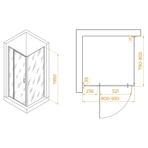 Душевой уголок RGW PA-078B (RGW PA-008B + Z-050-2B) 800x800 мм 350807888-14 черный Easy Clean Душевой уголок RGW PA-078B (RGW PA-008B + Z-050-2B) 800x800 мм 350807888-14 черный Easy Clean