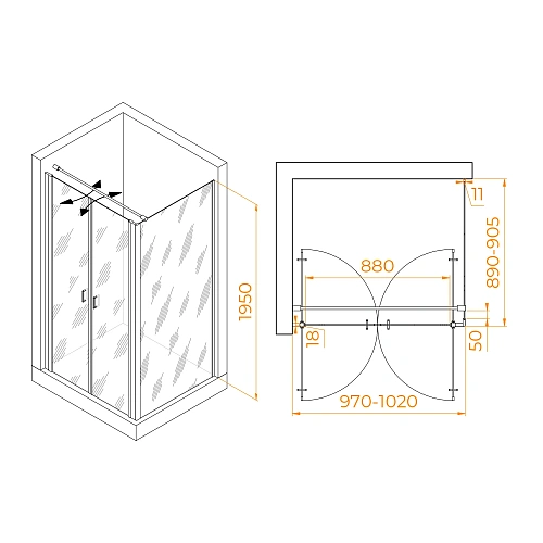 Душевой уголок RGW PA-144B (PA-104B+Z-050-2B+O-104B) 1000x900 мм 060814409-014 черный Easy Clean Душевой уголок RGW PA-144B (PA-104B+Z-050-2B+O-104B) 1000x900 мм 060814409-014 черный Easy Clean