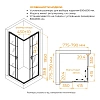 Душевой уголок RGW PA-34B 800x800 мм 06083488-84 Душевой уголок RGW PA-34B 800x800 мм 06083488-84