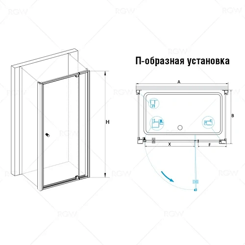 Душевой уголок RGW PA-44 Passage 04084498-51 Душевой уголок RGW PA-44 Passage 04084498-51