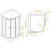 Душевой уголок RGW PA-61 900x1000 мм 41086190-11 хром Easy Clean Душевой уголок RGW PA-61 900x1000 мм 41086190-11 хром Easy Clean