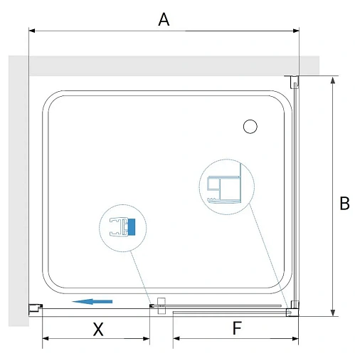 Душевой уголок RGW PA-76 (PA-016 + Z-050-2) 1700x700 мм 35087677-11 хром Easy Clean Душевой уголок RGW PA-76 (PA-016 + Z-050-2) 1700x700 мм 35087677-11 хром Easy Clean