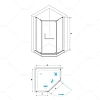 Душевой уголок RGW PA-81 Passage 01088100-21 Душевой уголок RGW PA-81 Passage 01088100-21