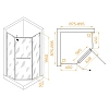Душевой уголок RGW PA-82 900x900 мм 41088299-11 хром Easy Clean Душевой уголок RGW PA-82 900x900 мм 41088299-11 хром Easy Clean