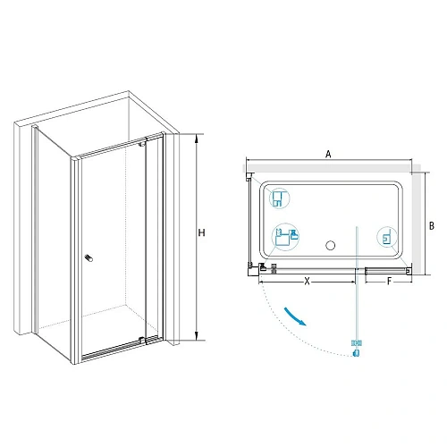 Душевой уголок RGW Passage PA-44 (PA-02 + Z-050-1) 04084479-011 Душевой уголок RGW Passage PA-44 (PA-02 + Z-050-1) 04084479-011