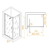 Душевой уголок RGW SV-145 900x700 мм 703214597-11 хром Easy Clean Душевой уголок RGW SV-145 900x700 мм 703214597-11 хром Easy Clean